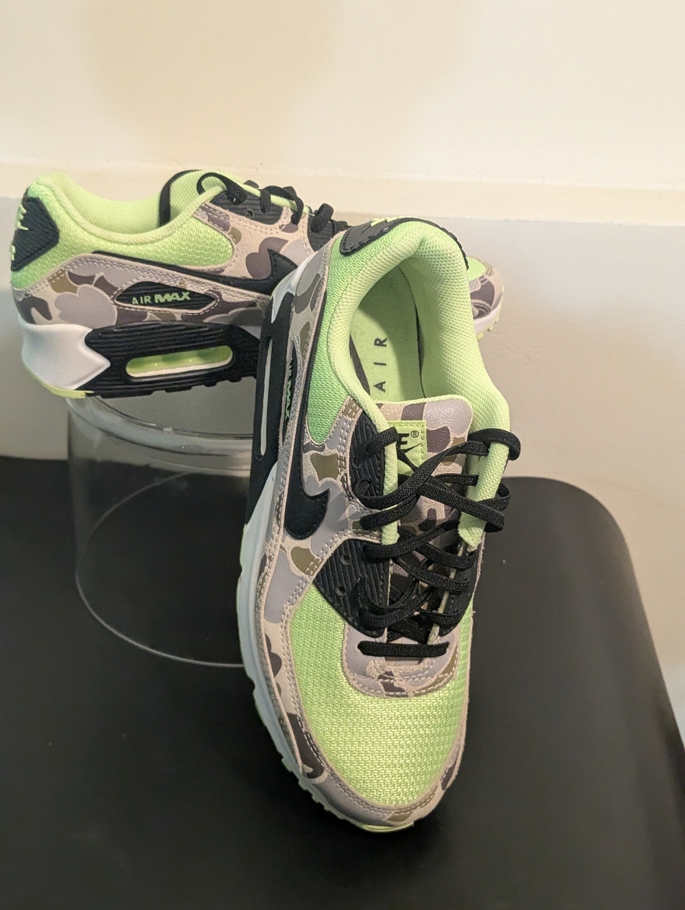Nike Air Max 90 Green Camo Ghost Green Black White CW4039 300